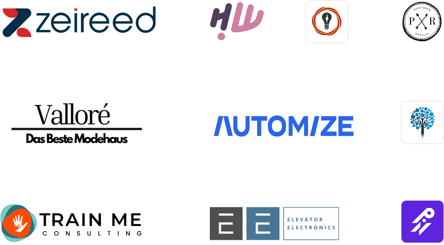 Trusted partners logos shows in one frame